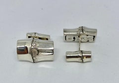 "Bamboo" Cufflinks in Sterling Silver by John Hardy