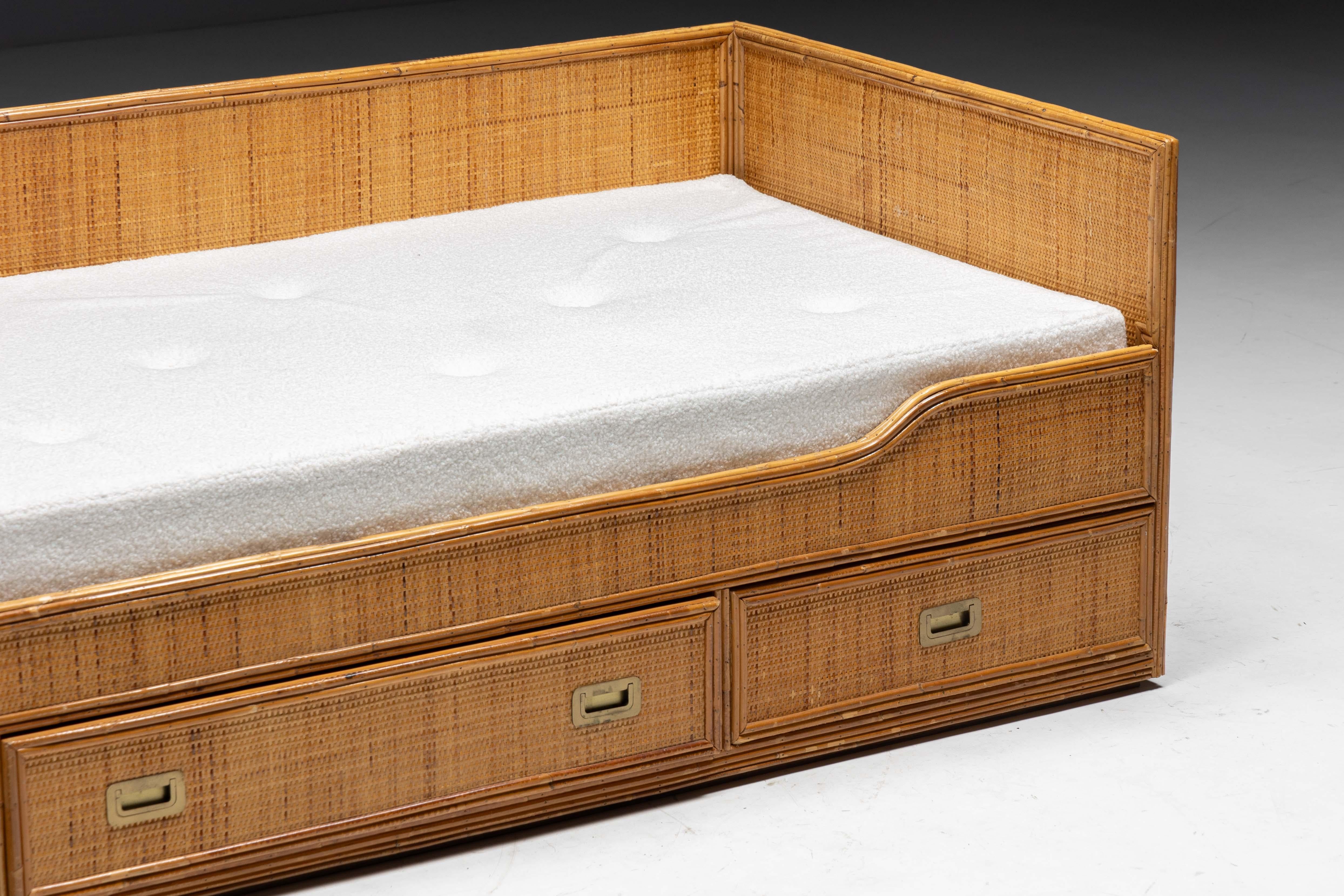 Daybed in bambù di Vivai del Sud, Italia, anni '70 in vendita 6