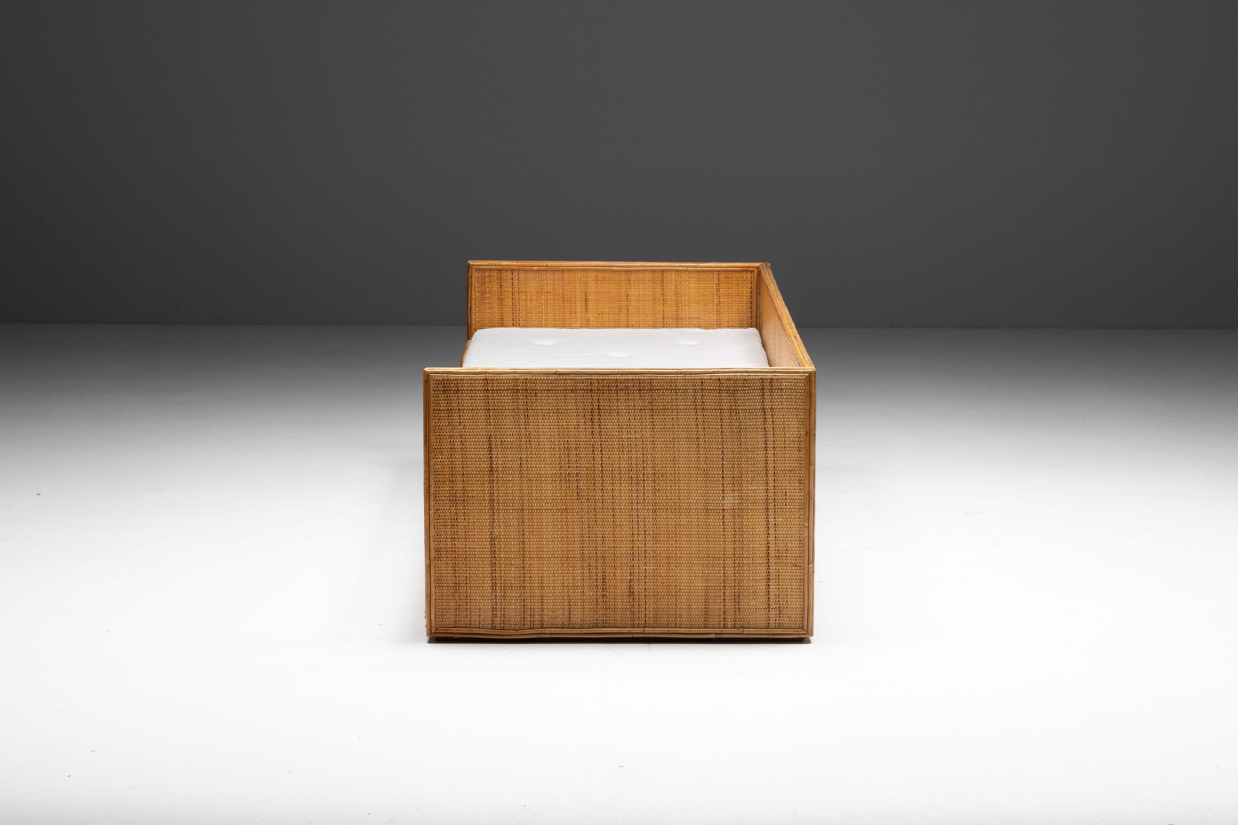 Daybed in bambù di Vivai del Sud, Italia, anni '70 in vendita 7