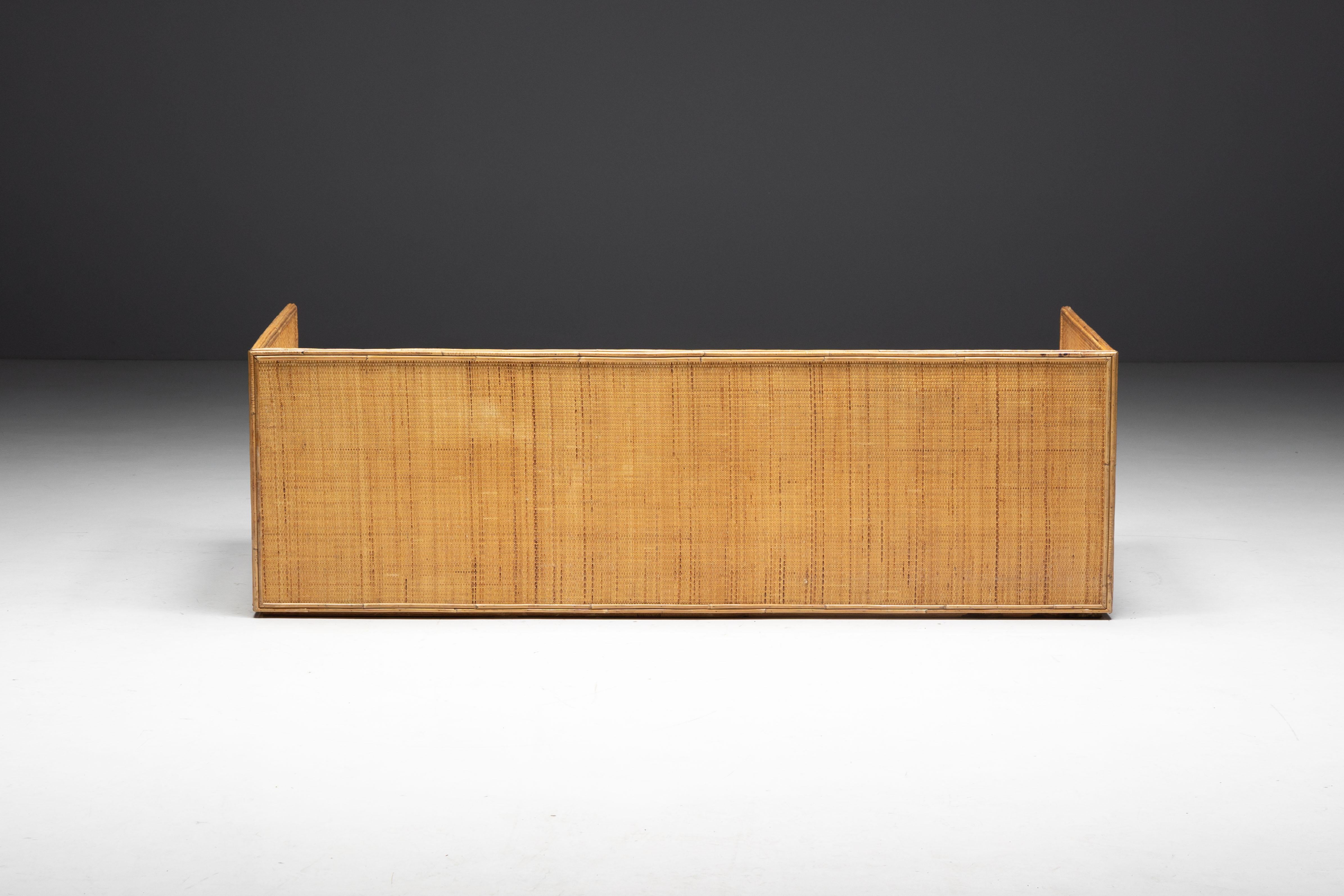 Daybed in bambù di Vivai del Sud, Italia, anni '70 in vendita 8