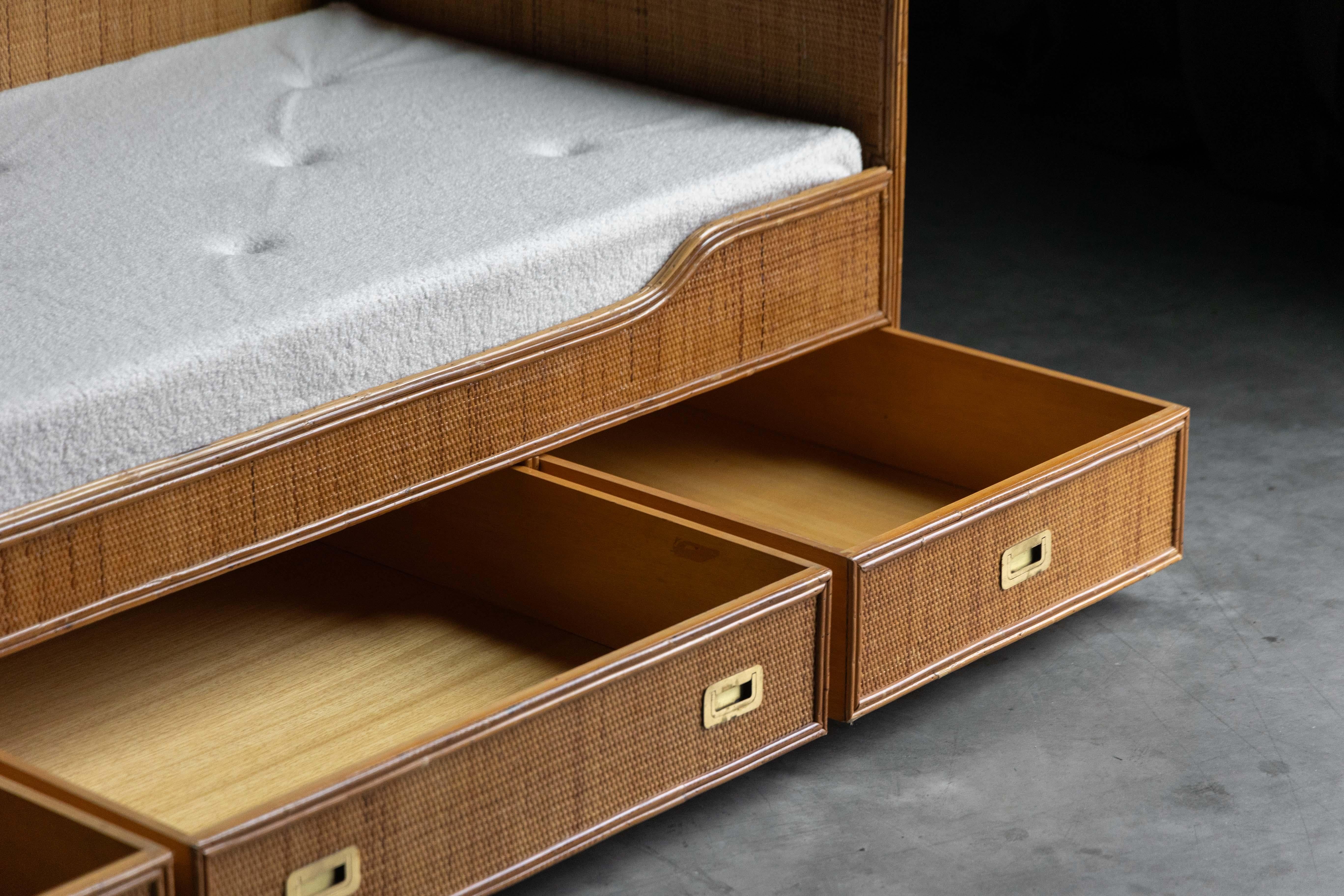 Italiano Daybed in bambù di Vivai del Sud, Italia, anni '70 in vendita