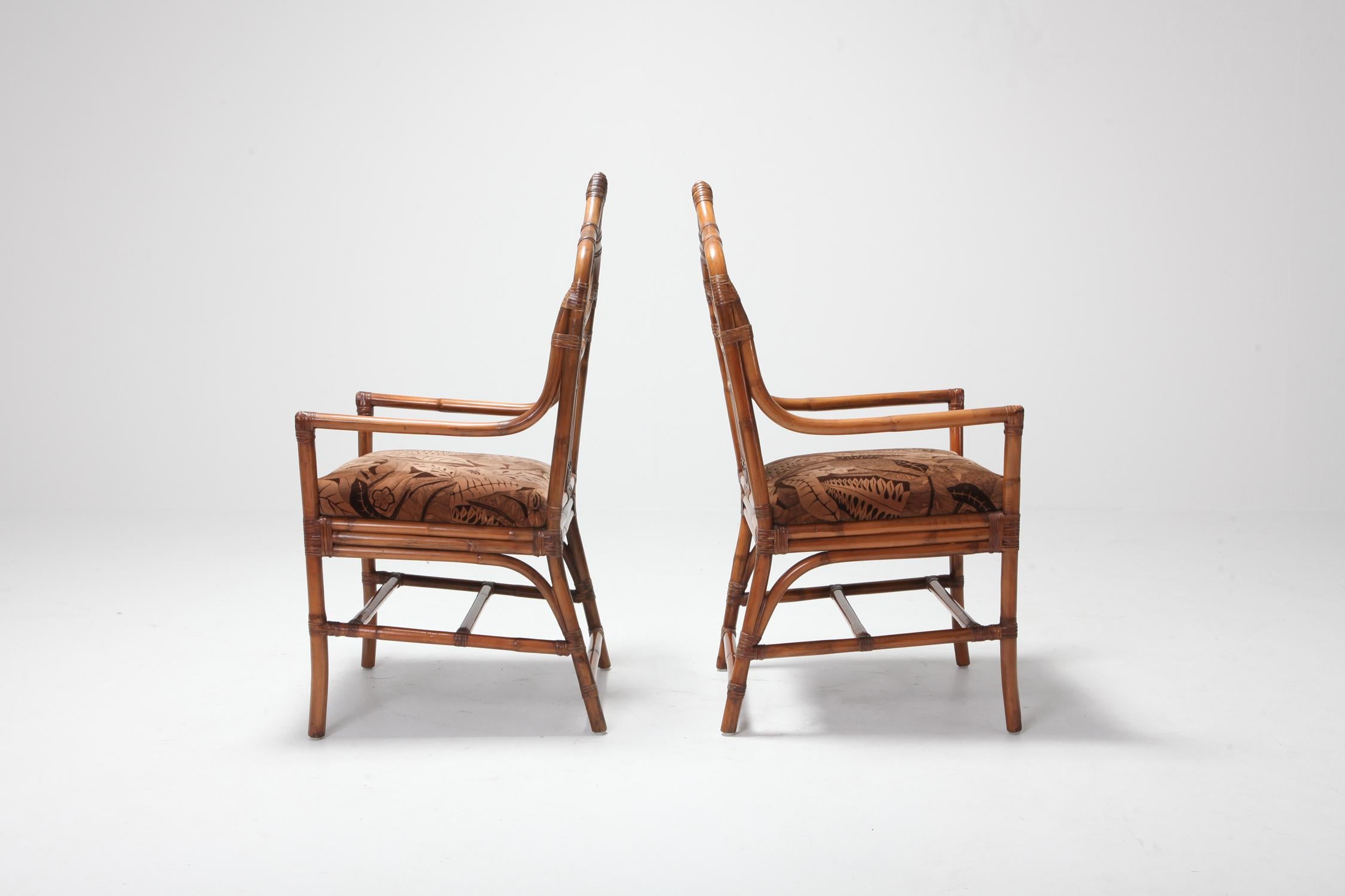 Bamboo Dining Chairs from 1970s, Italy 4