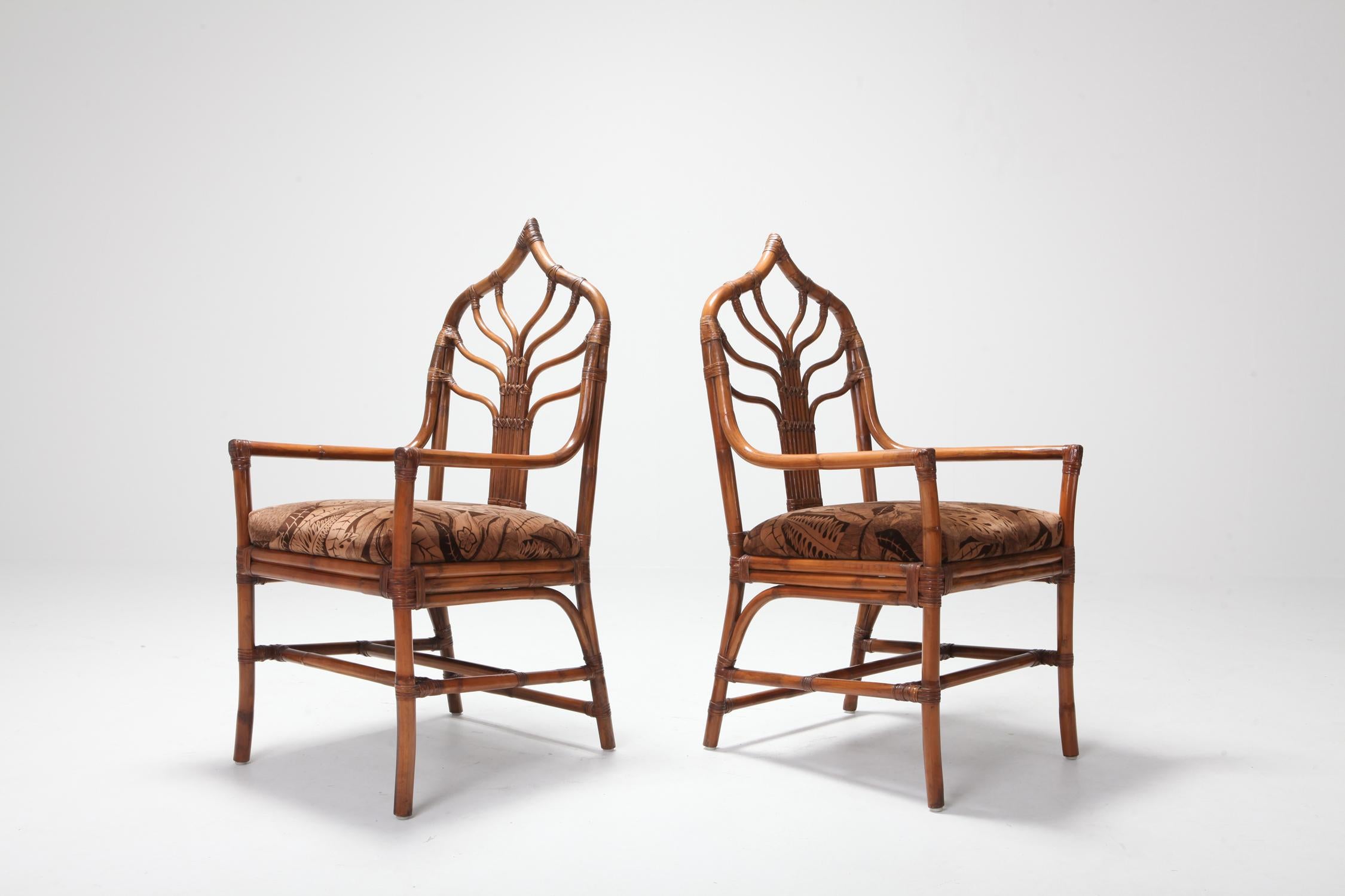 Bamboo Dining Chairs from 1970s, Italy 5
