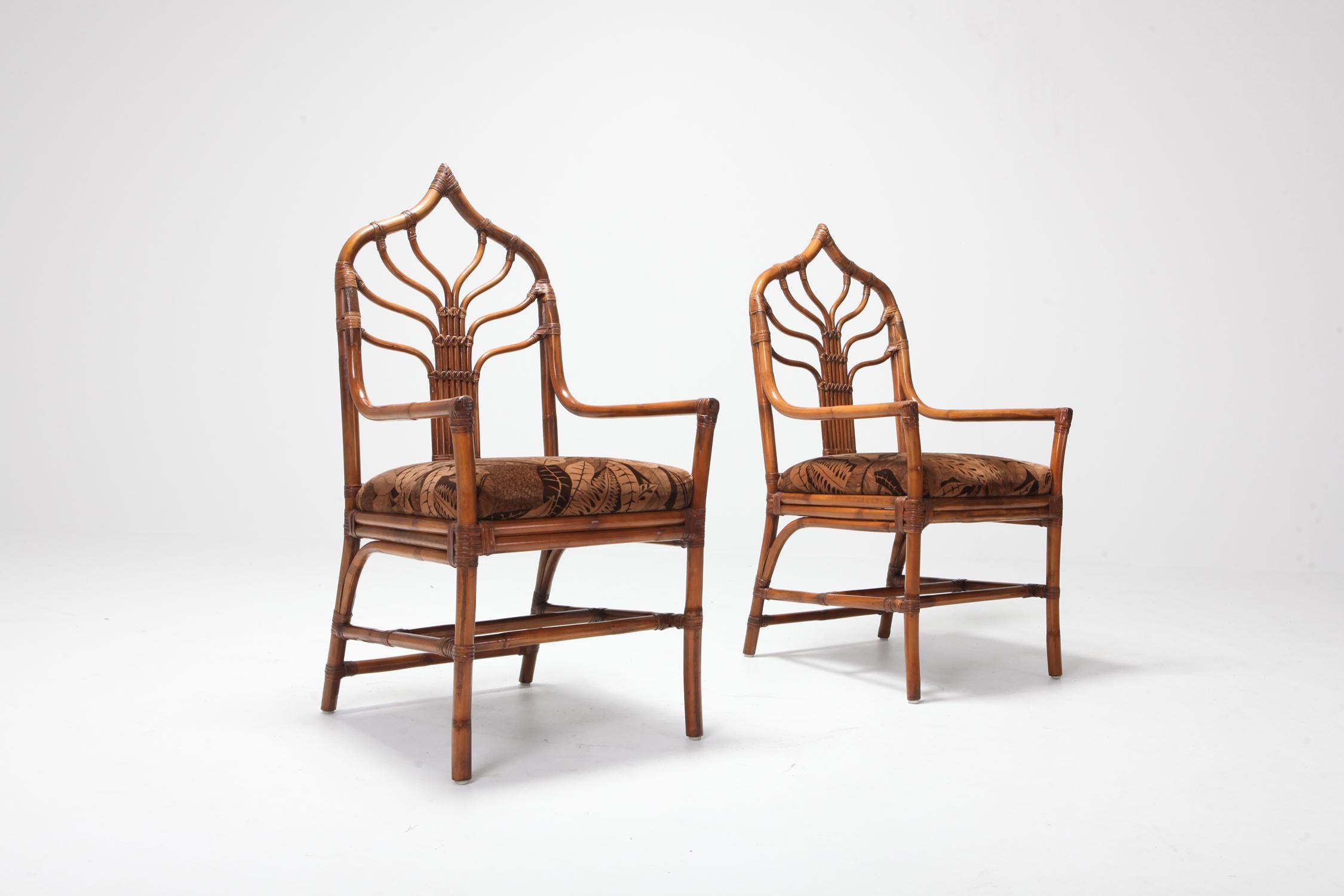 Bamboo Dining Chairs from 1970s, Italy 3