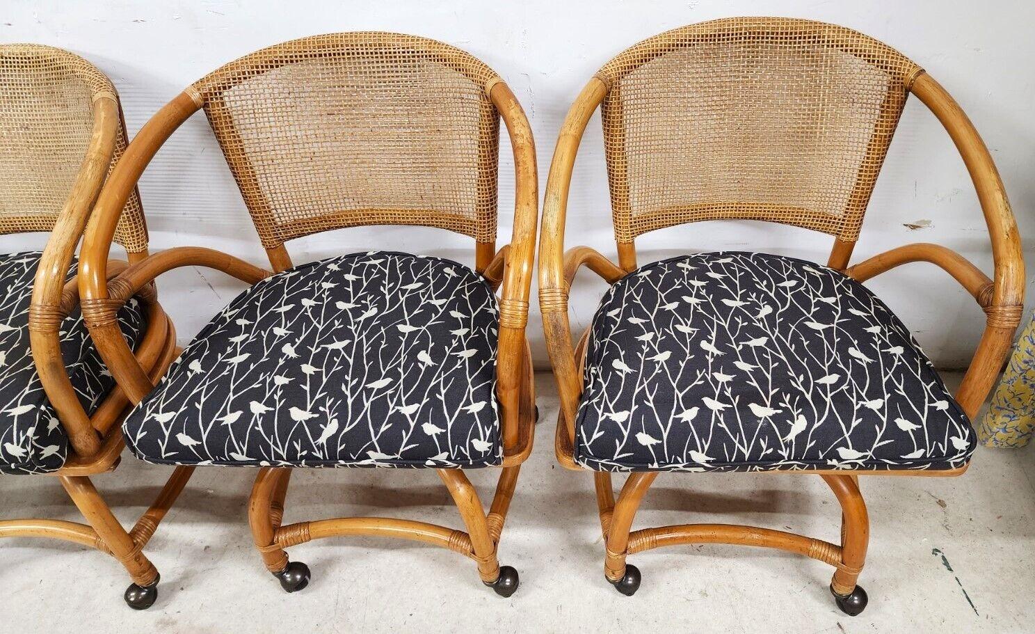 vintage rolling dining chairs