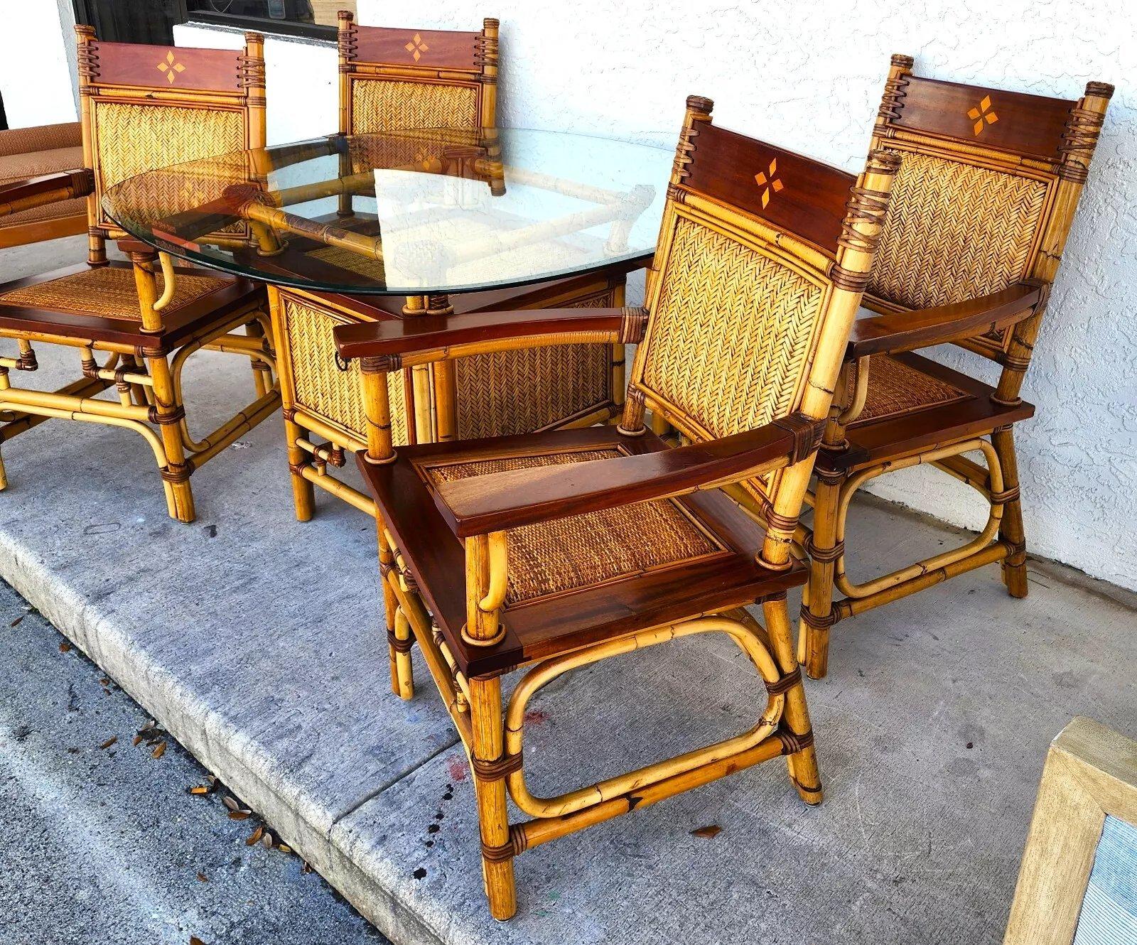 Bamboo Dining Set Custom Made For Sale 14