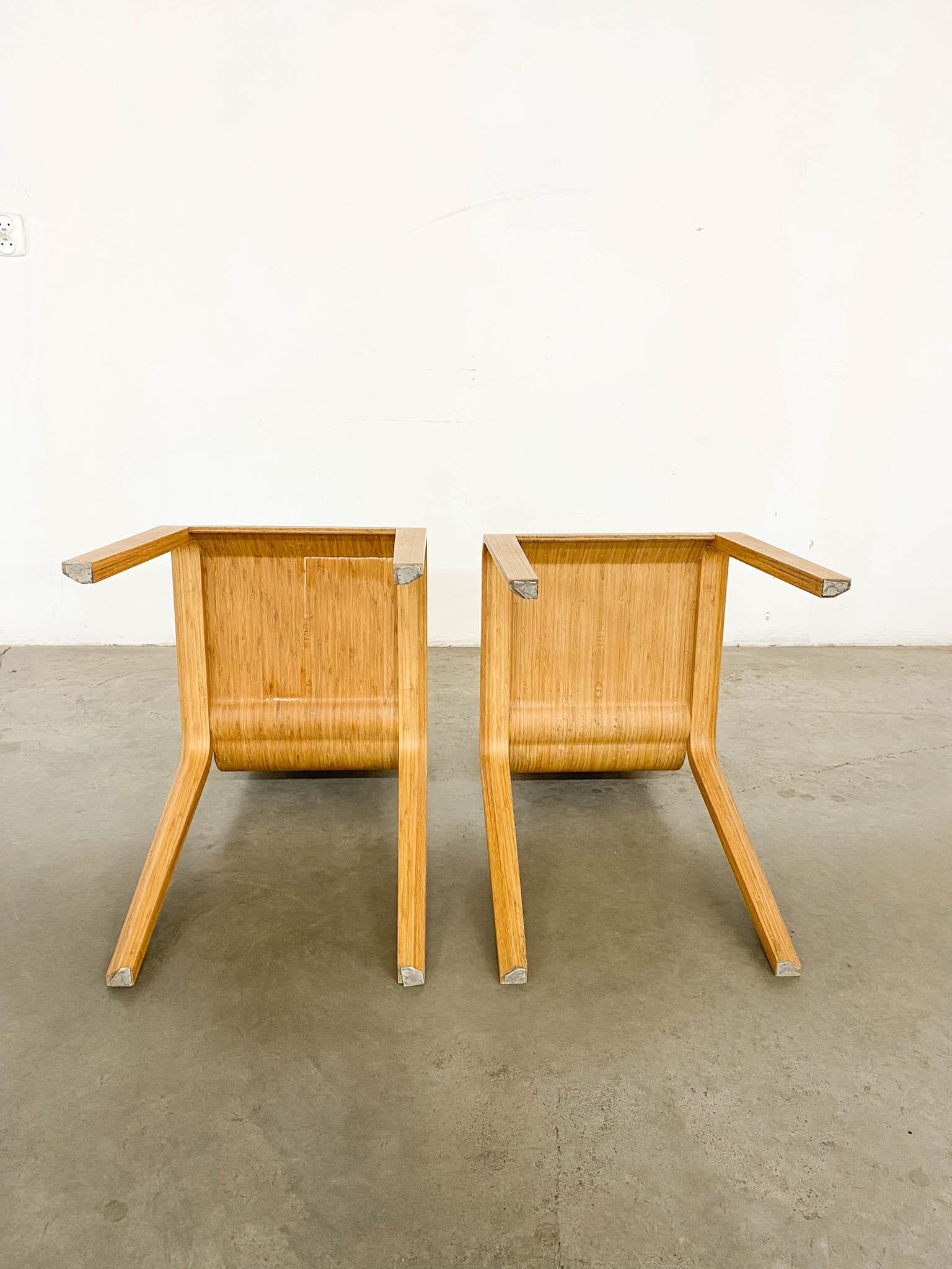 Bamboo Dining Set Table and Chairs by Henrik Tjaerby for Artek Studio, Set of 5 For Sale 13