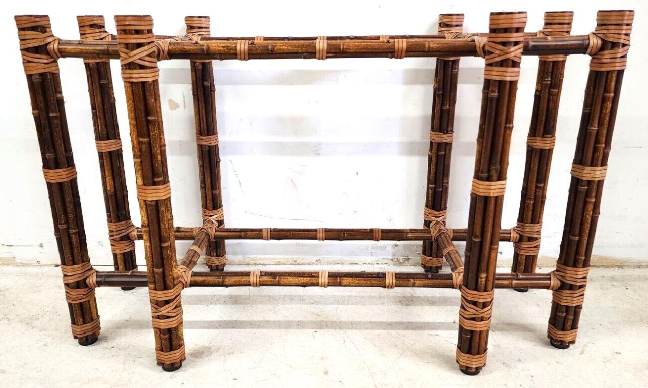 Metal Bamboo Dining Table Base Organic Modern by John McGuire