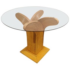 Bamboo Dining Table by Vivai del Sud, 1970s