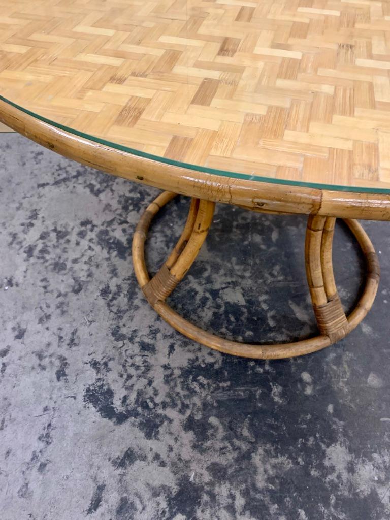 Bamboo Dining Table  In Good Condition For Sale In Hellerup, DK