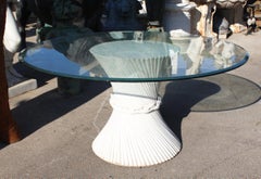 Tavolo da pranzo in bambù Sheaf of Wheat di McGuire, circa 1970, Stati Uniti