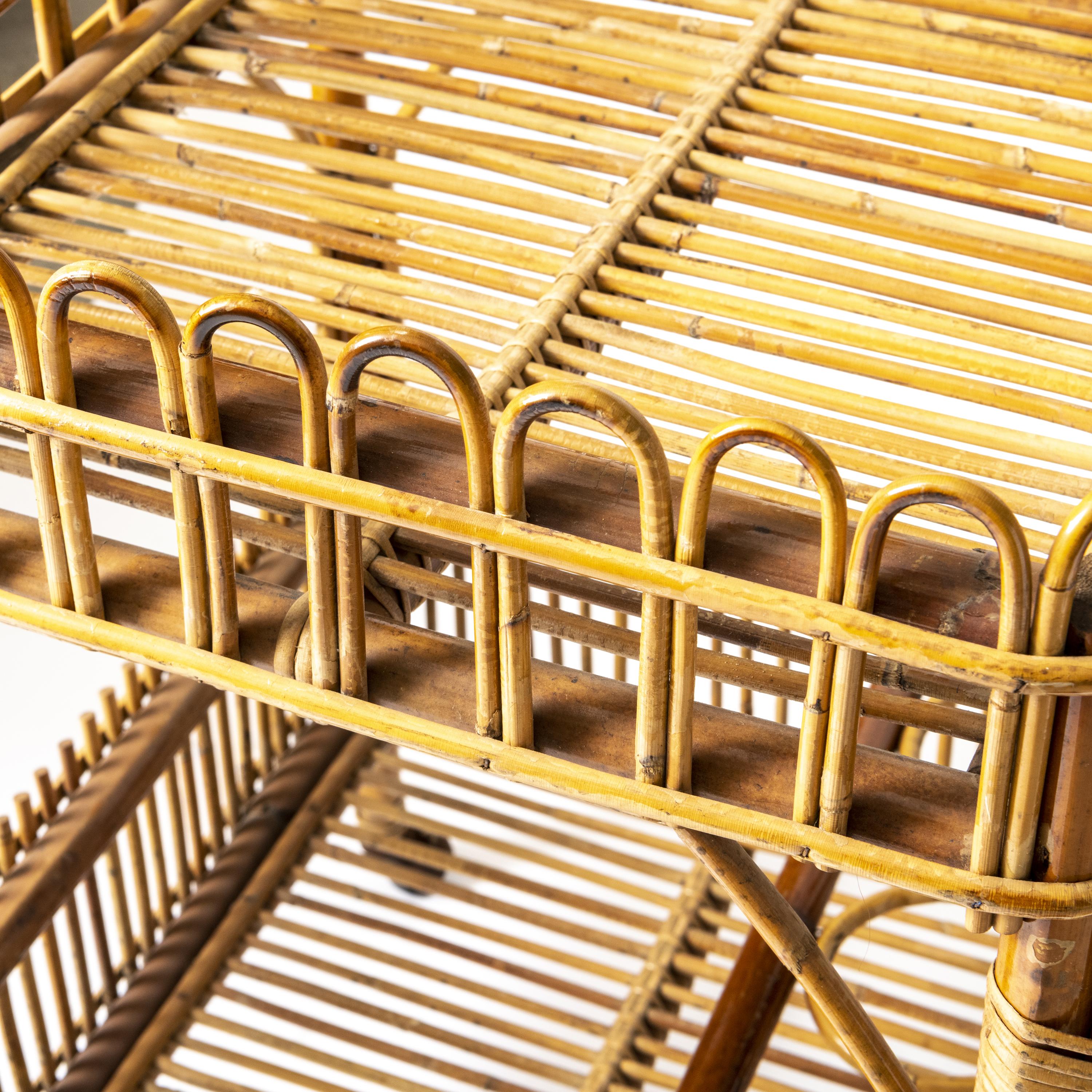 Bamboo Drinks Trolley, Italy circa 1950 6