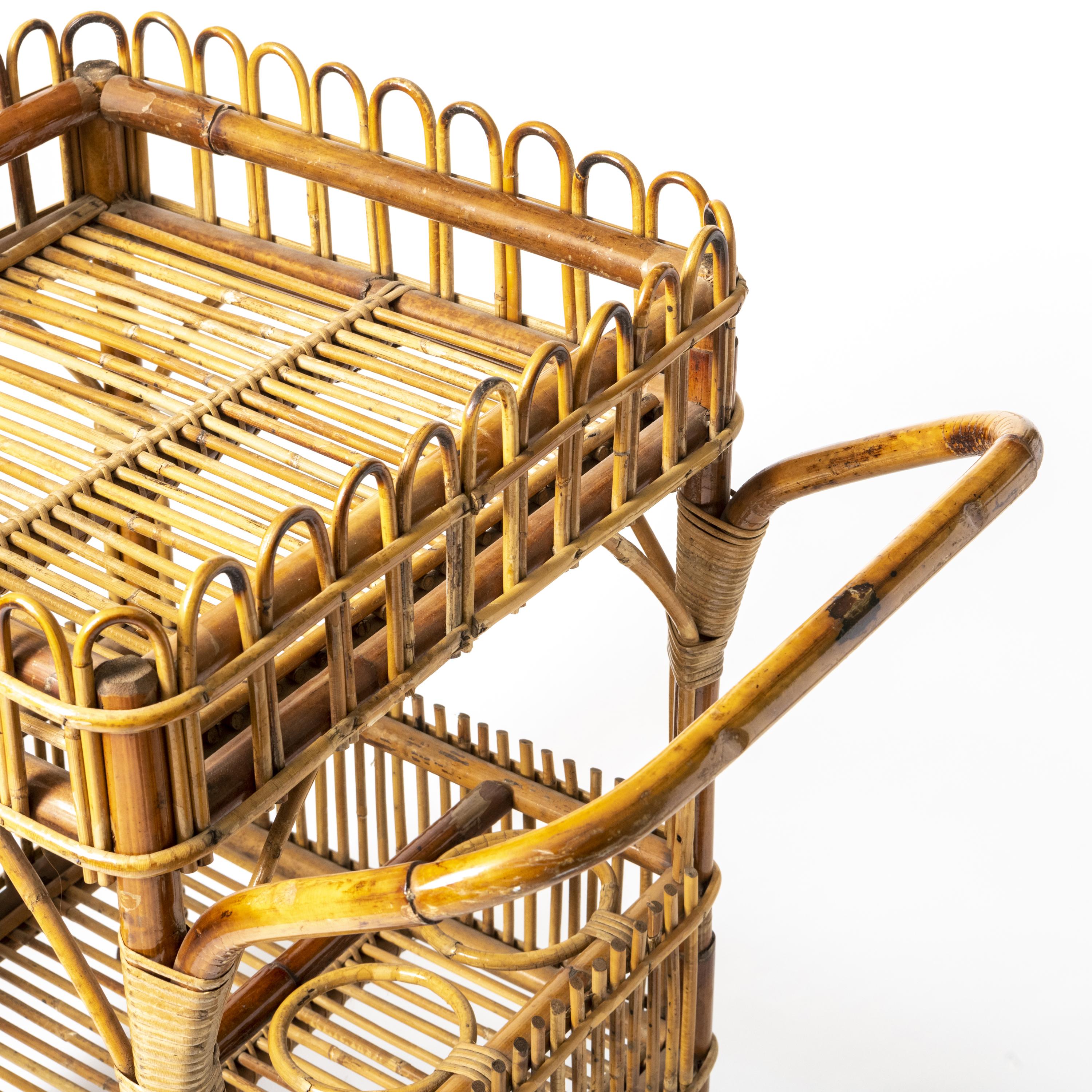 Bamboo Drinks Trolley, Italy circa 1950 2