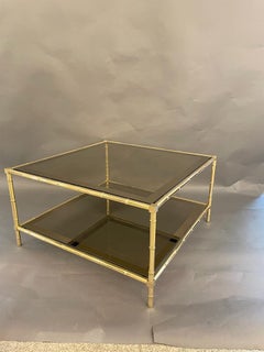 Bamboo Effect Coffee Table, Italy, 1960s