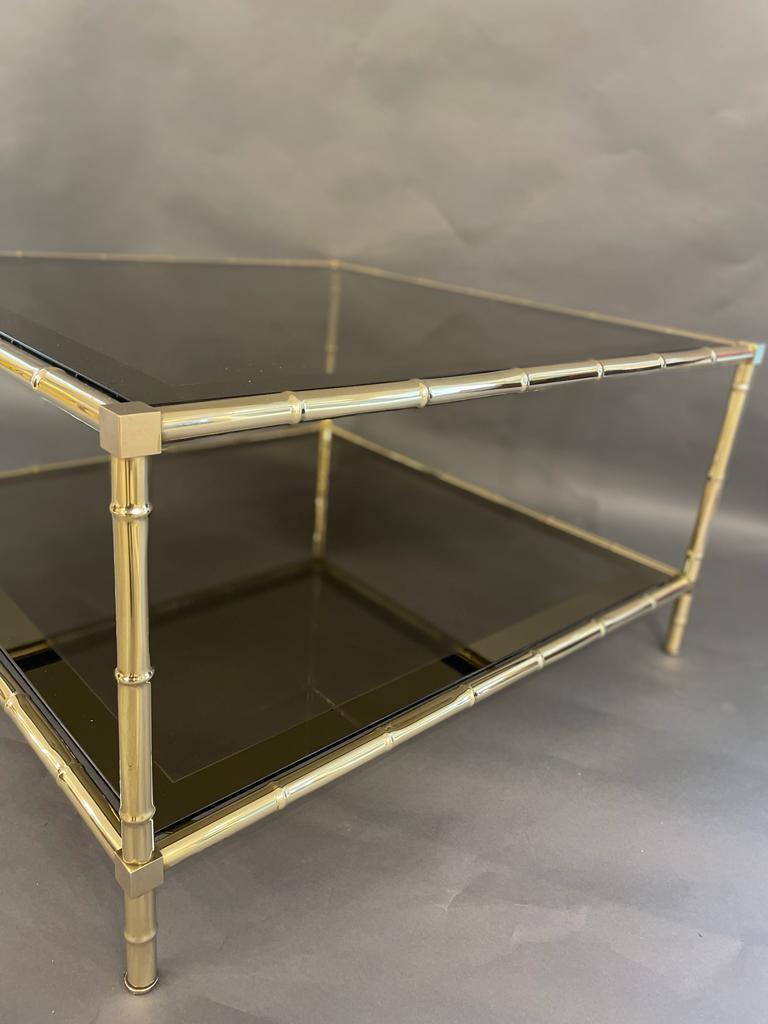 Bamboo Effect Coffee Table, Italy, 1960s In Good Condition For Sale In London, GB
