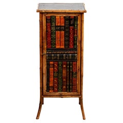 Antique Bamboo Faux Book Front Stand