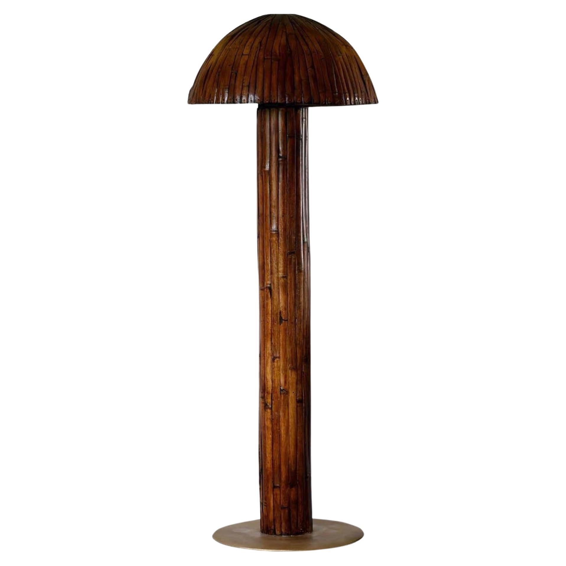 Bamboo Floor Lamp Bauhaus Style For Sale