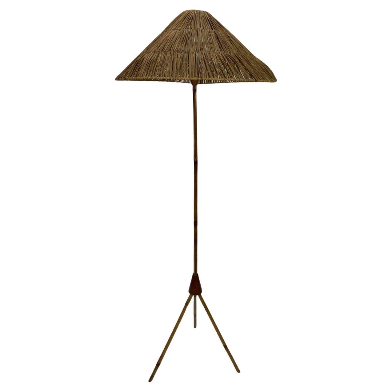 Bamboo Floor Lamp by Jozef Frank