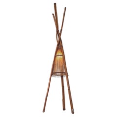Bamboo Floor Lamp by Ramón Castellano for Kalma, 1970