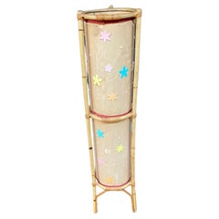 Retro Bamboo Floor Lamp, circa 1960-1970