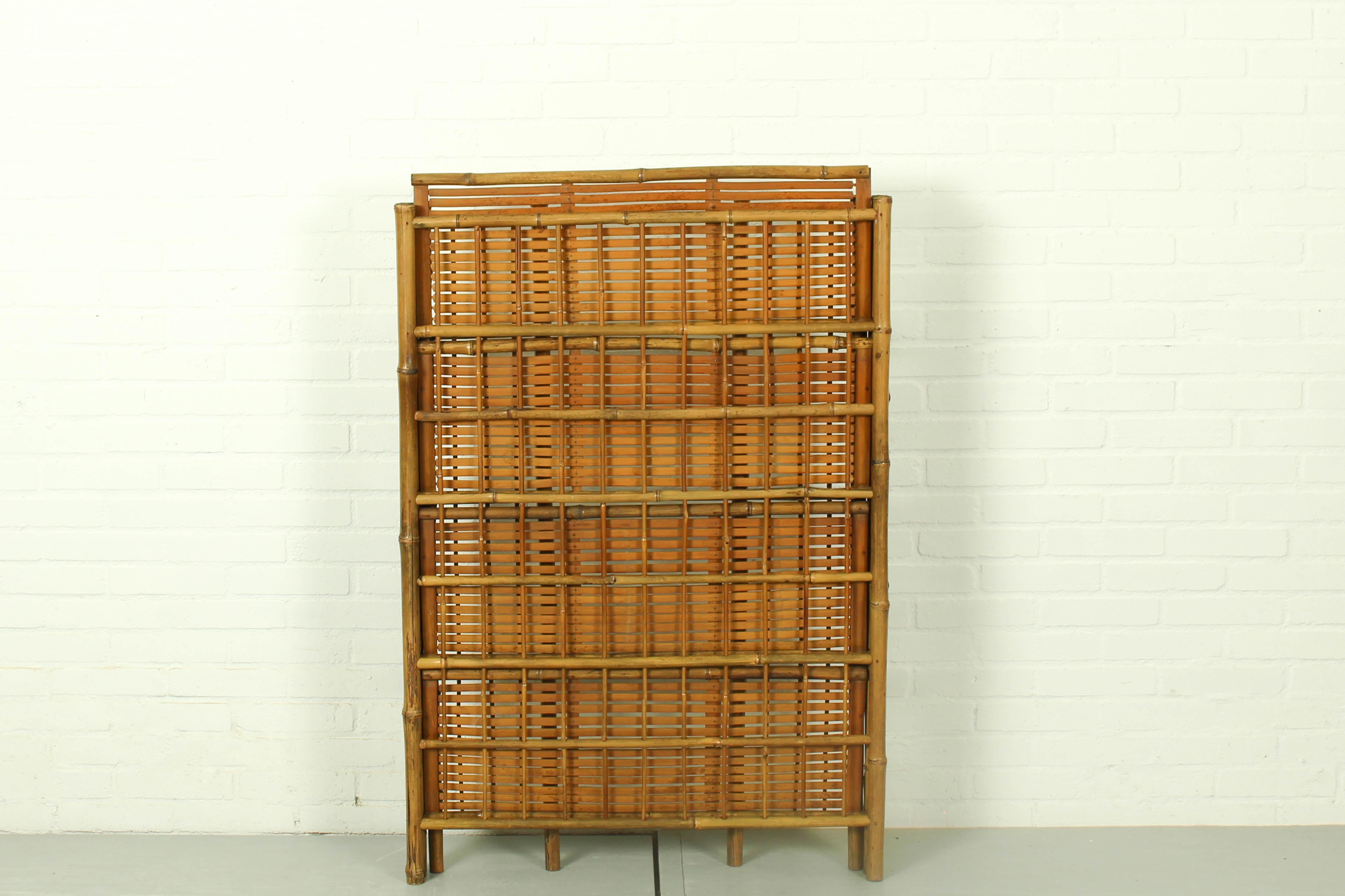 20th Century Bamboo Folding Campaign Shelves, France 1920s