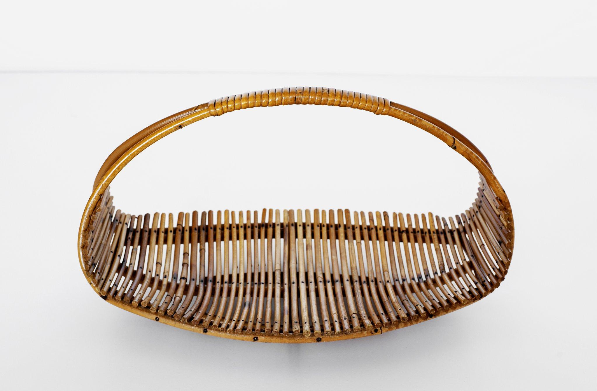 French Bamboo Fruit Basket