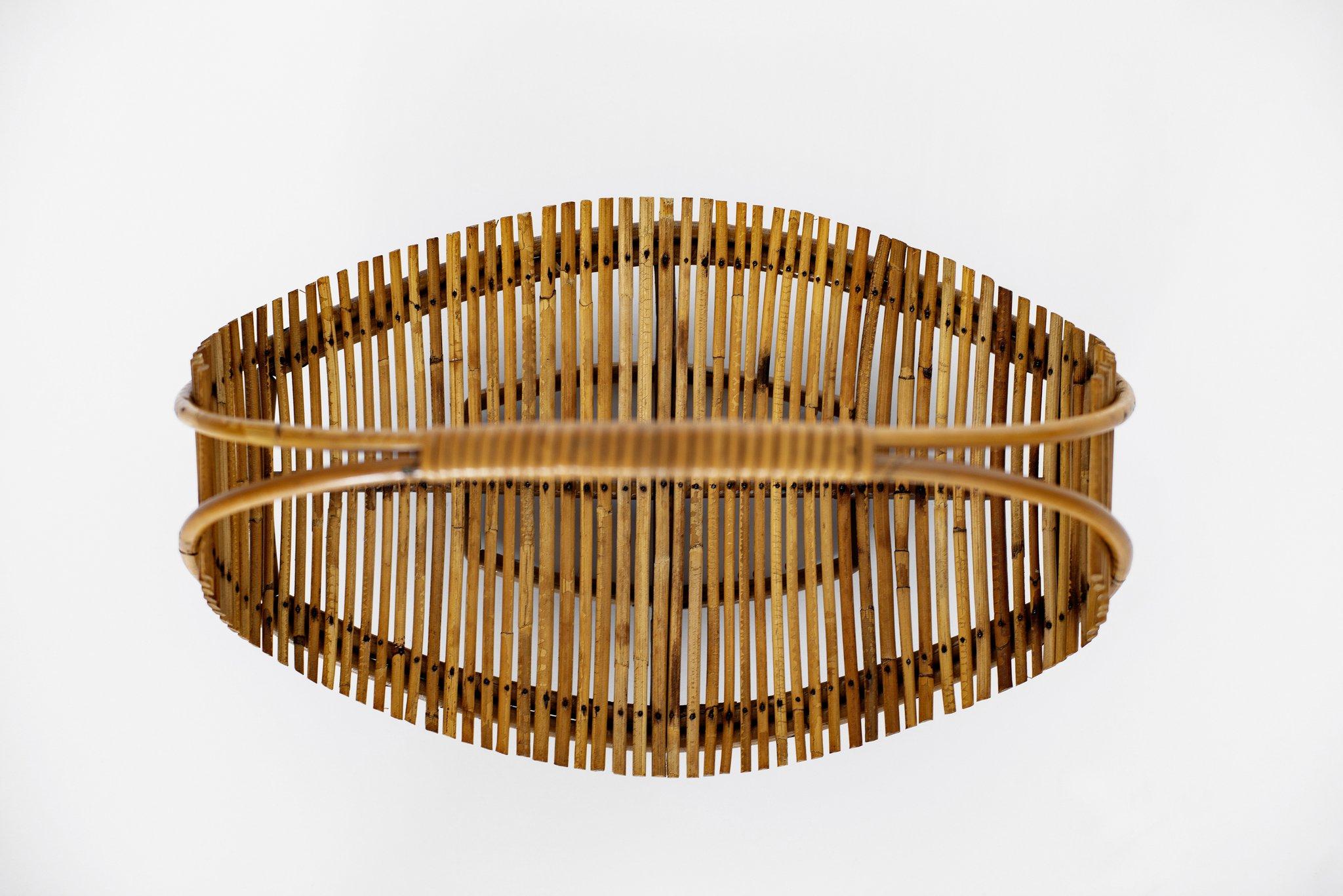 Bamboo Fruit Basket In Good Condition In Beverly Hills, CA