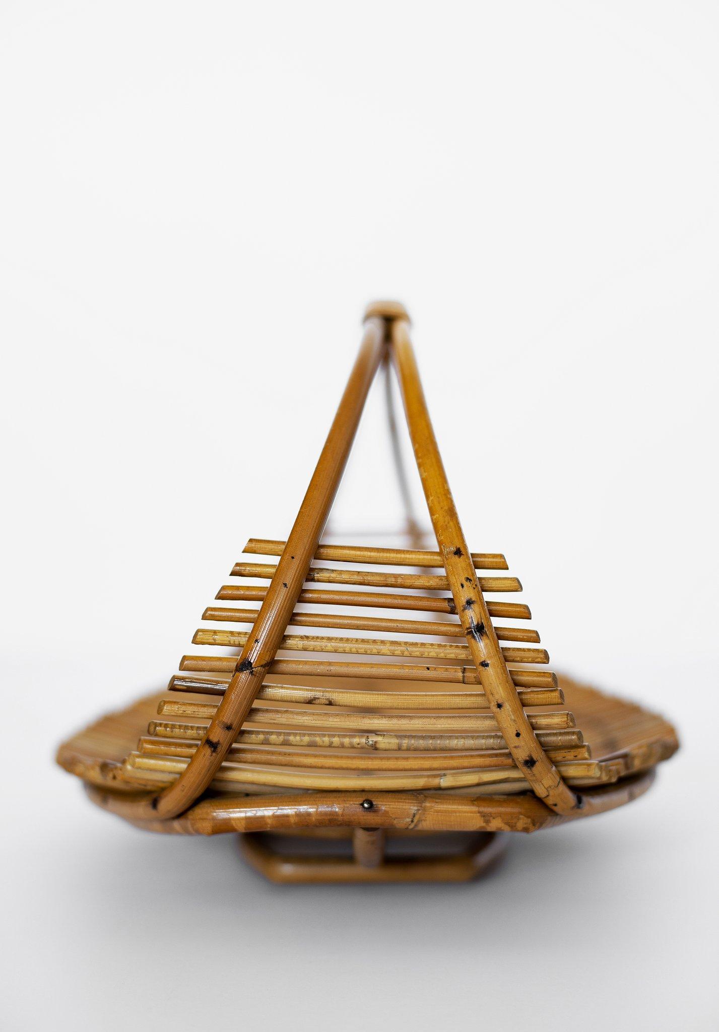 20th Century Bamboo Fruit Basket