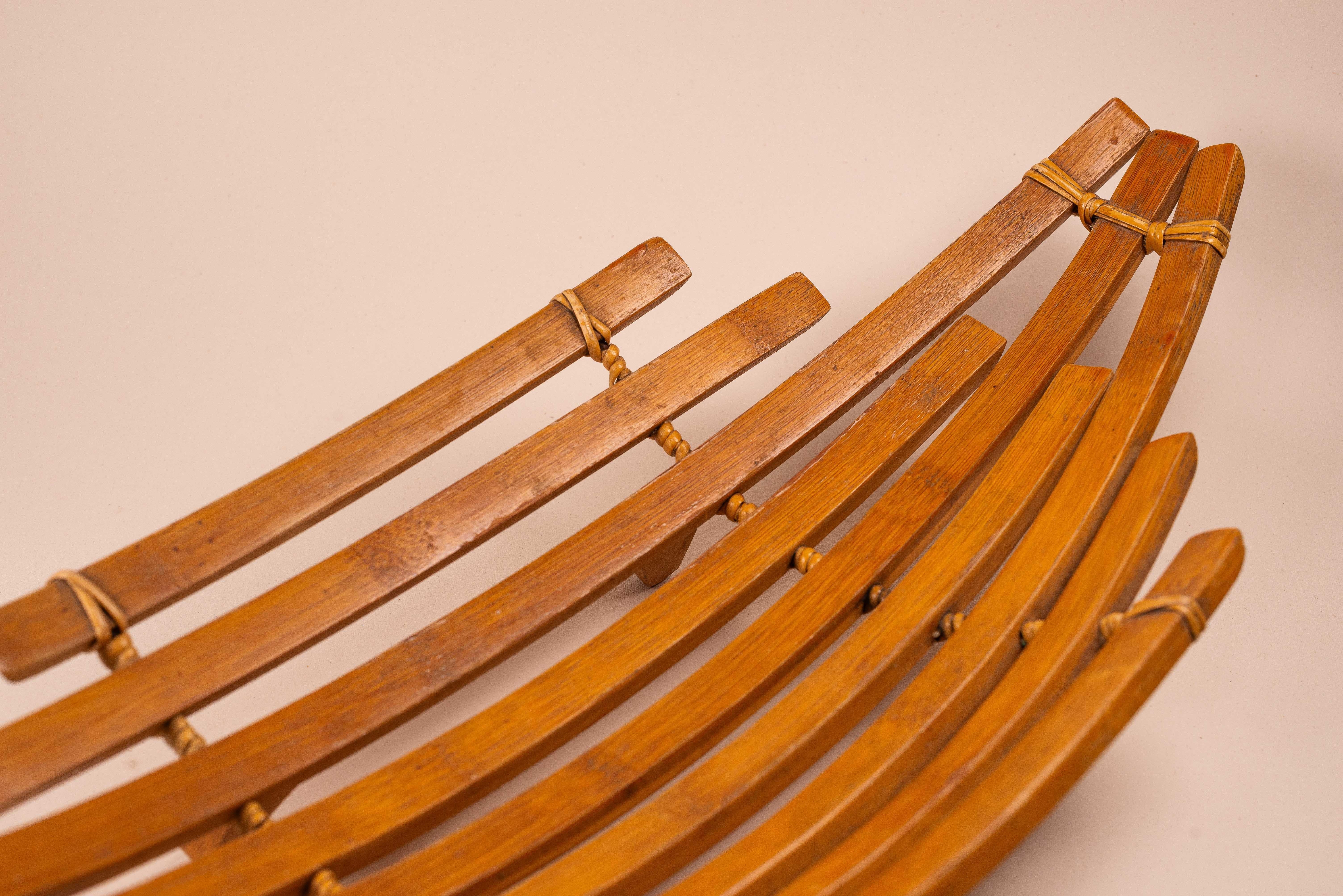 Bol à fruits en bambou, design scandinave des années 1970 en vente 3