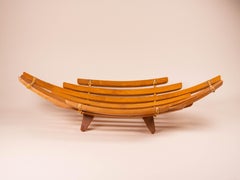 Bamboo Fruit Bowl, Scandinavian Design 1970s