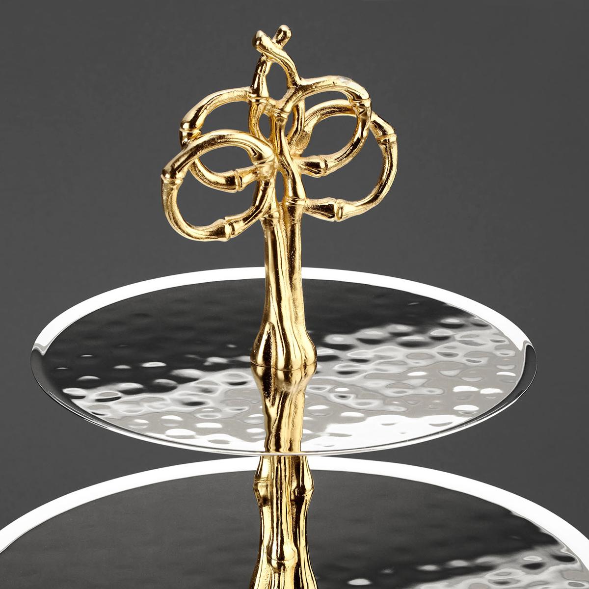 Bamboo Gold Center Piece In New Condition For Sale In Paris, FR