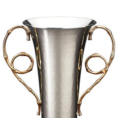 Bamboo Gold-Plated Vase 24-Karat