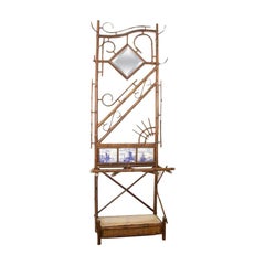 Bamboo Hallstand with Delft Tiles