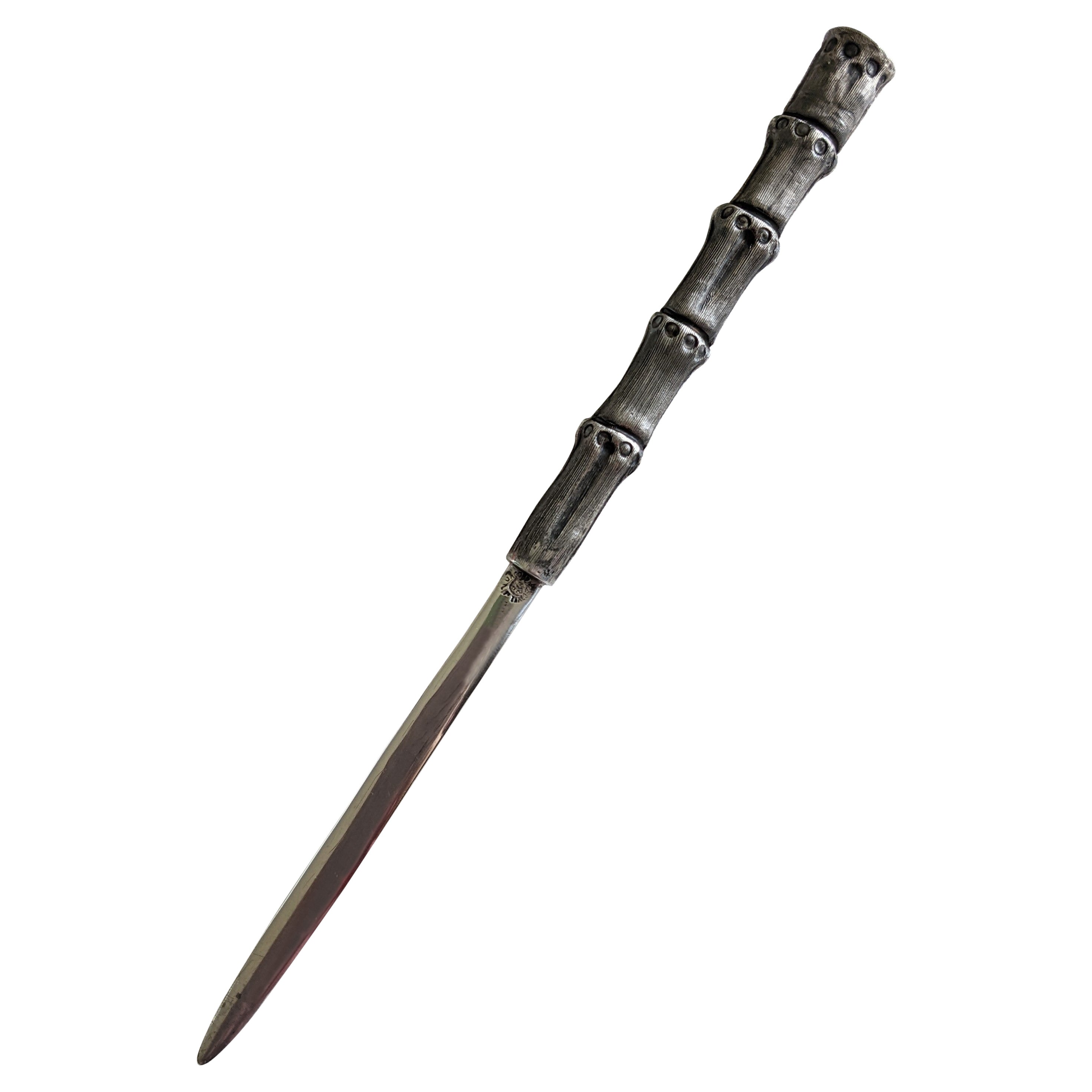 Bamboo Handled Sterling Letter Opener