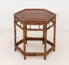 Bamboo Hexagonal Occasional Table