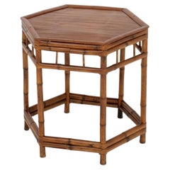 Bamboo Hexagonal Occasional Table