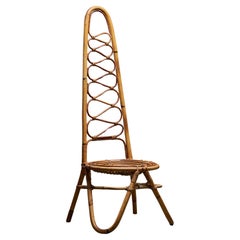 Bamboo High Back Chair by Pierantonio Bonacina for Bonacina, 1960s