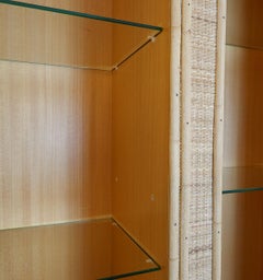 Bamboo High Sideboard with Display Top