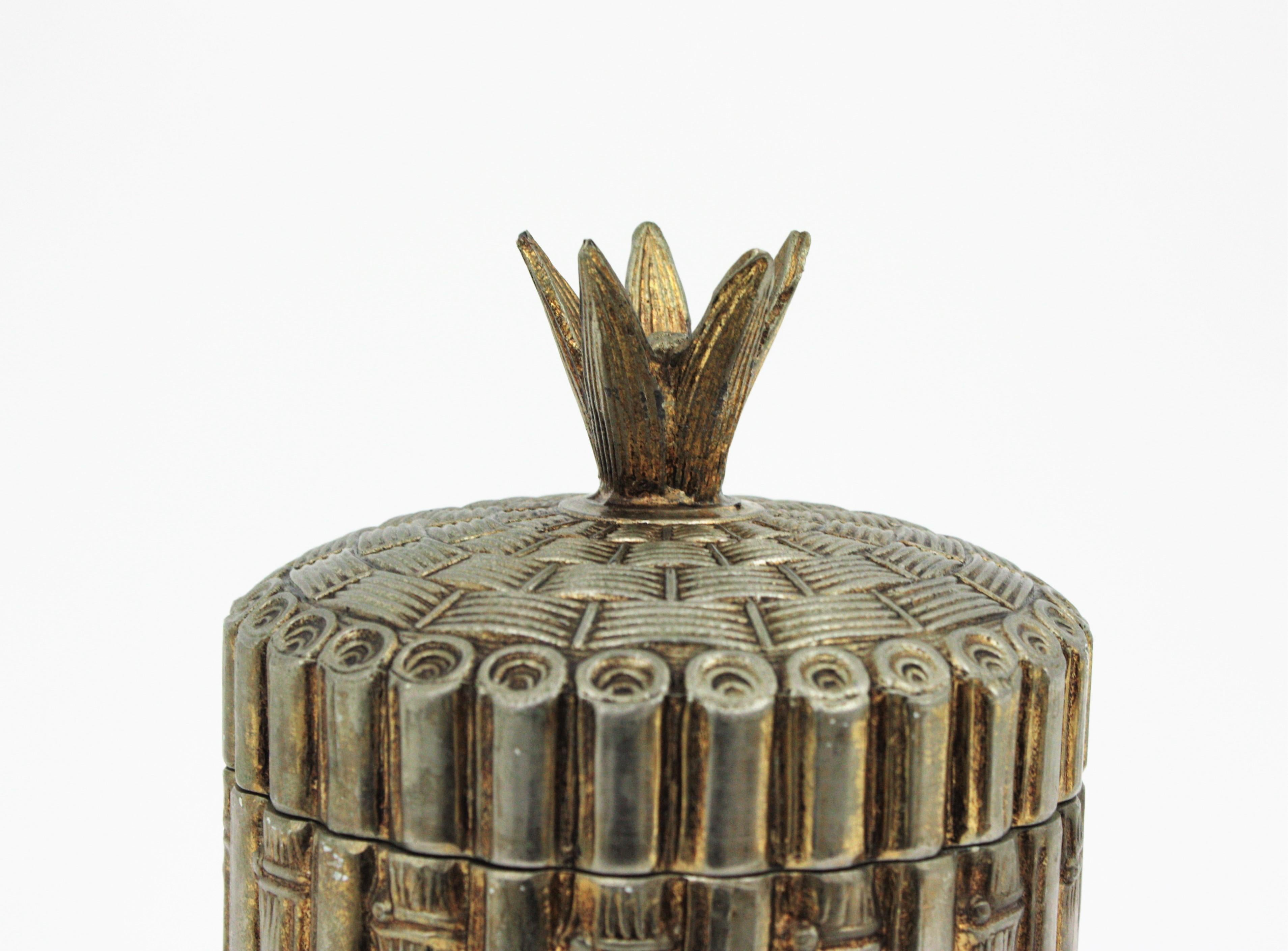 20th Century Bamboo Ice Bucket Wine Cooler by Mauro Manetti, Italy, 1960s