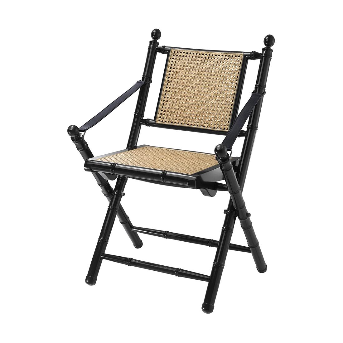 Bamboo Lacquered Folding Chair at 1stDibs