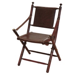 Bamboo Brown Folding Chair