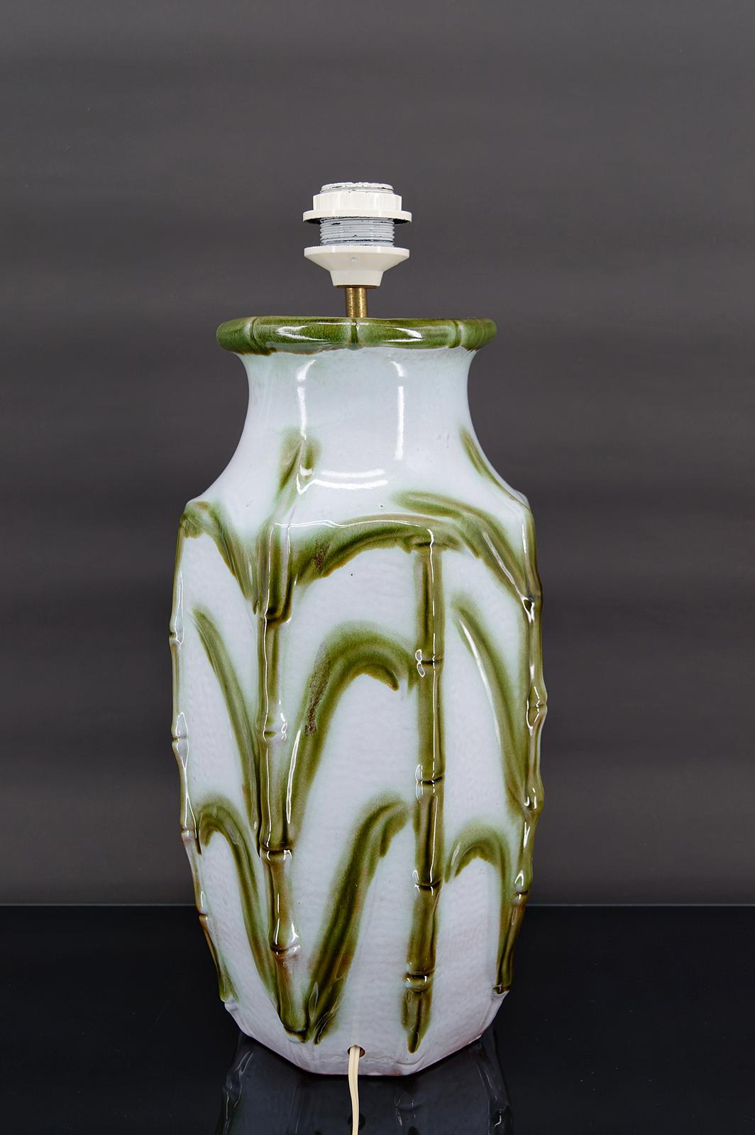 Lámpara de bambú de Carstens, Alemania, hacia 1960 en Excelente estado para la venta en VÉZELAY, FR