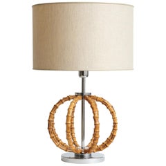 Bamboo Lamp Natural by Riviere Italy, Made in Italy