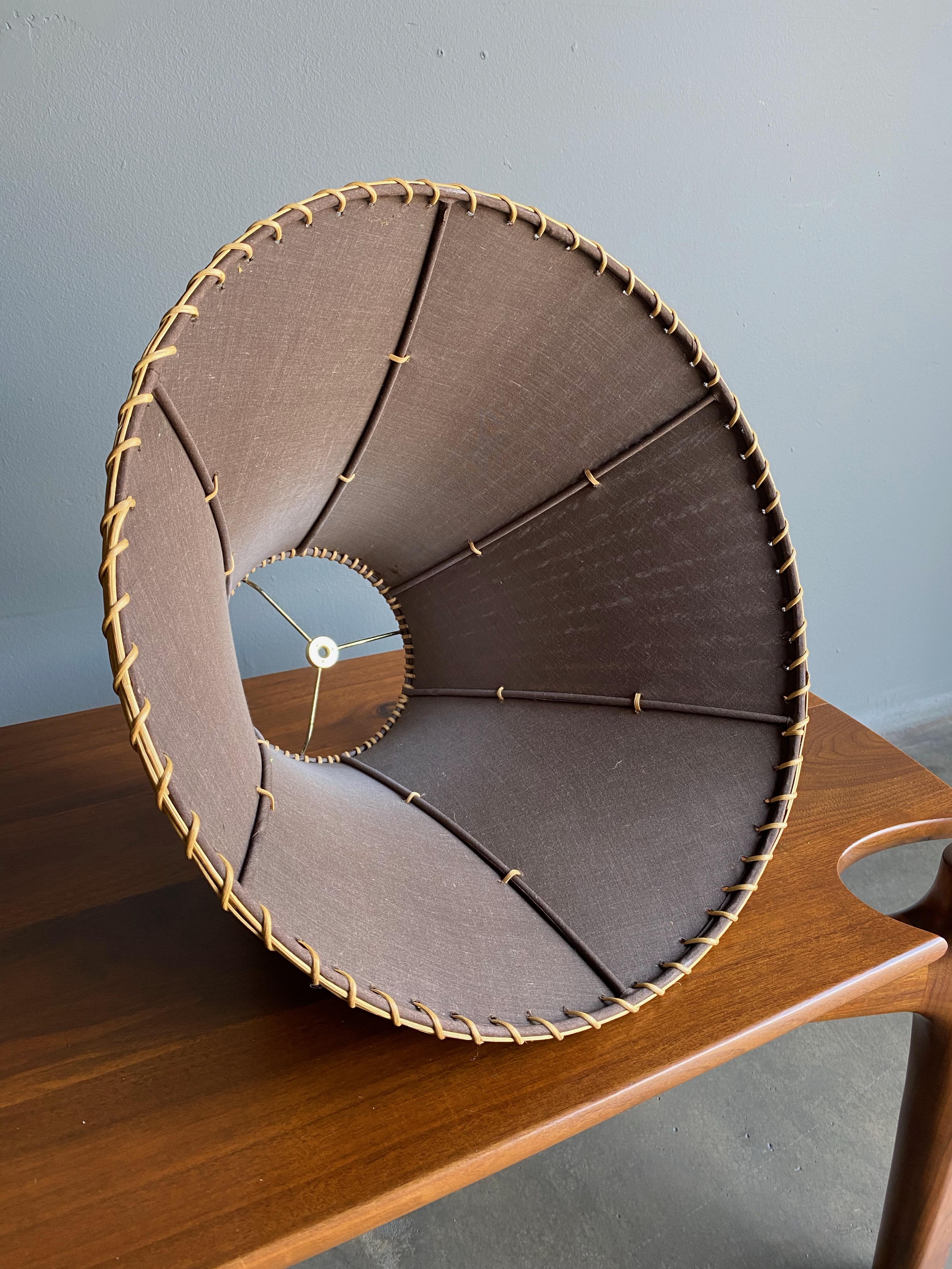 Bamboo Lamp Shade. circa 1990 1