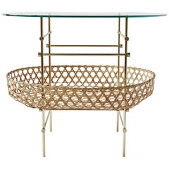 Table en treillis de bambou Ryosuke Harashima Contemporary Zen Japanese Basket Mingei