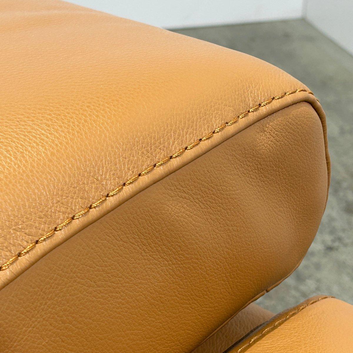 Bamboo Leather Armchair by Nicoletti, Set of Two in vendita 1