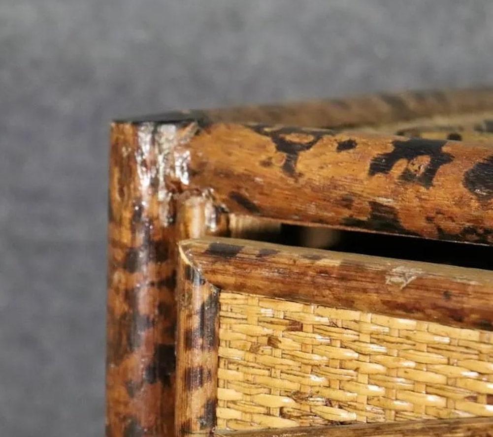 Mid-Century Modern Bamboo Lingerie Chest For Sale