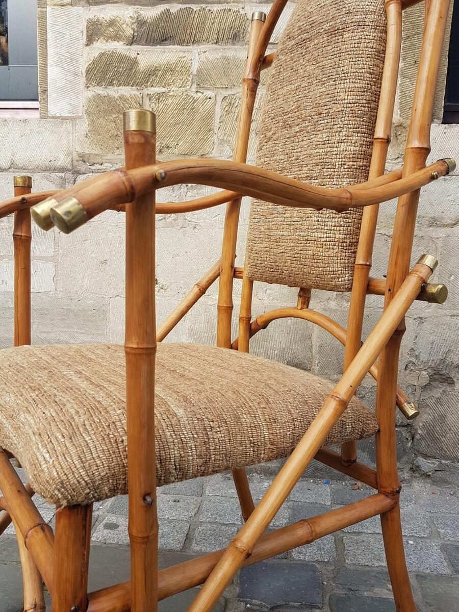 Ensemble de salon en bambou par Giusto Puri Purini, années 1950 en vente 3