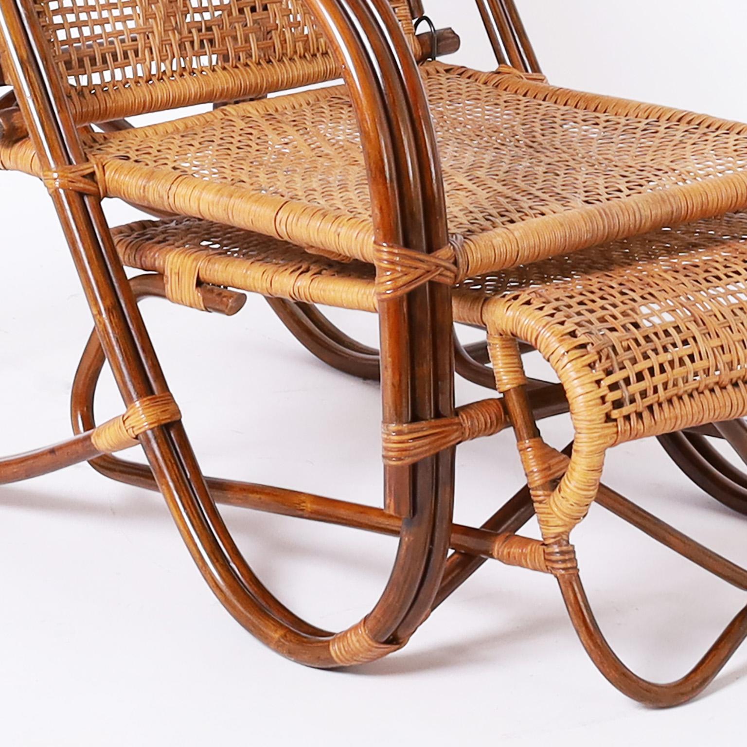 Bamboo Lounge Chair For Sale 2