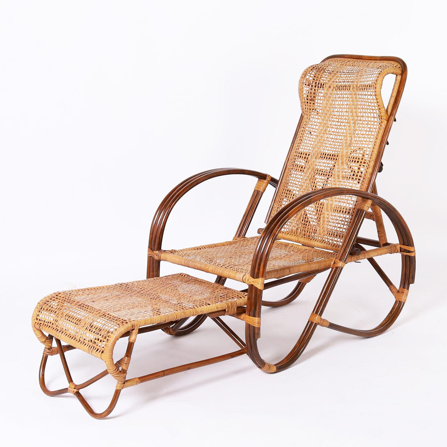 Philippine Bamboo Lounge Chair For Sale